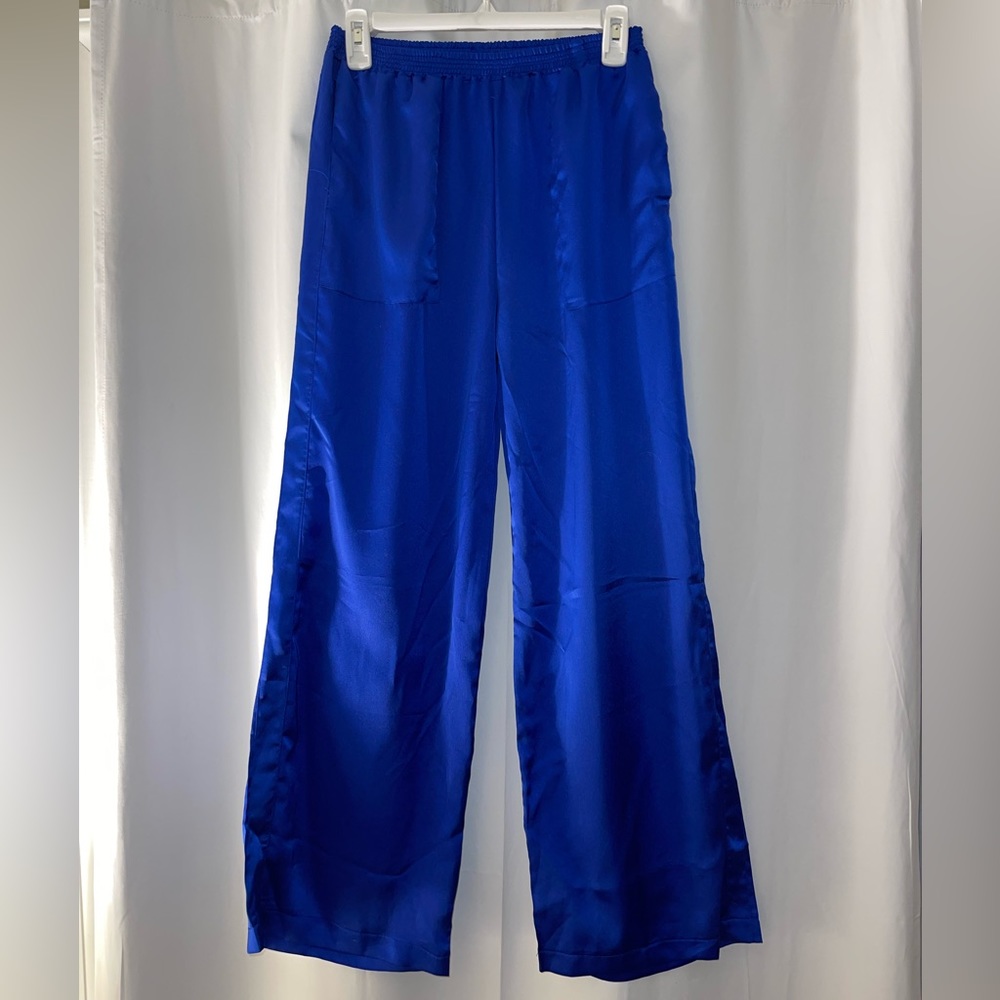 Wide Leg Satin Pants